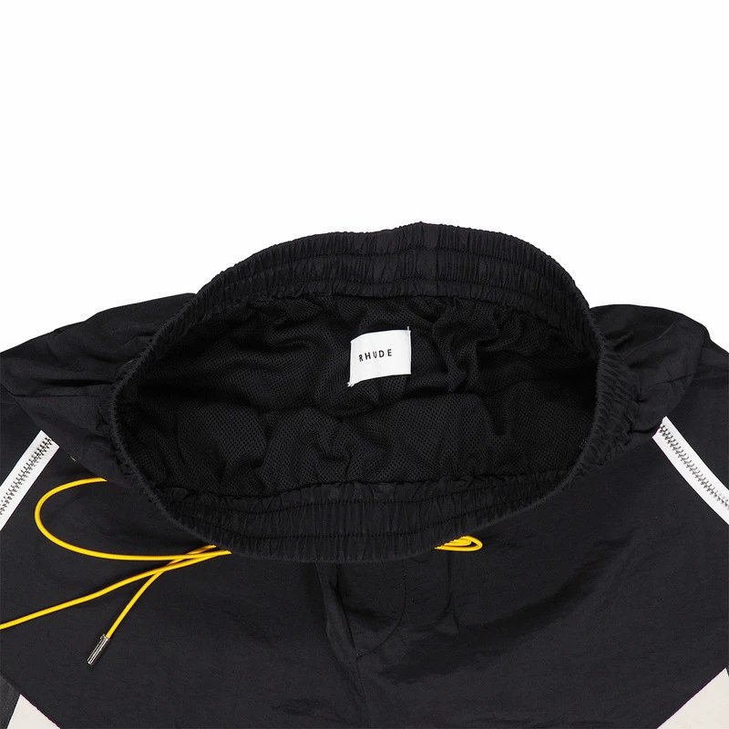 Rhude Colorblock Drawstring Shorts Blue - Gallery Image 8 - Detailed View