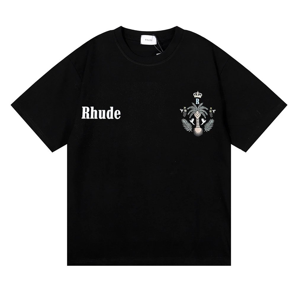Rhude Island Palm Graphic Tee Multicolor - Gallery Image 2 - Detailed View