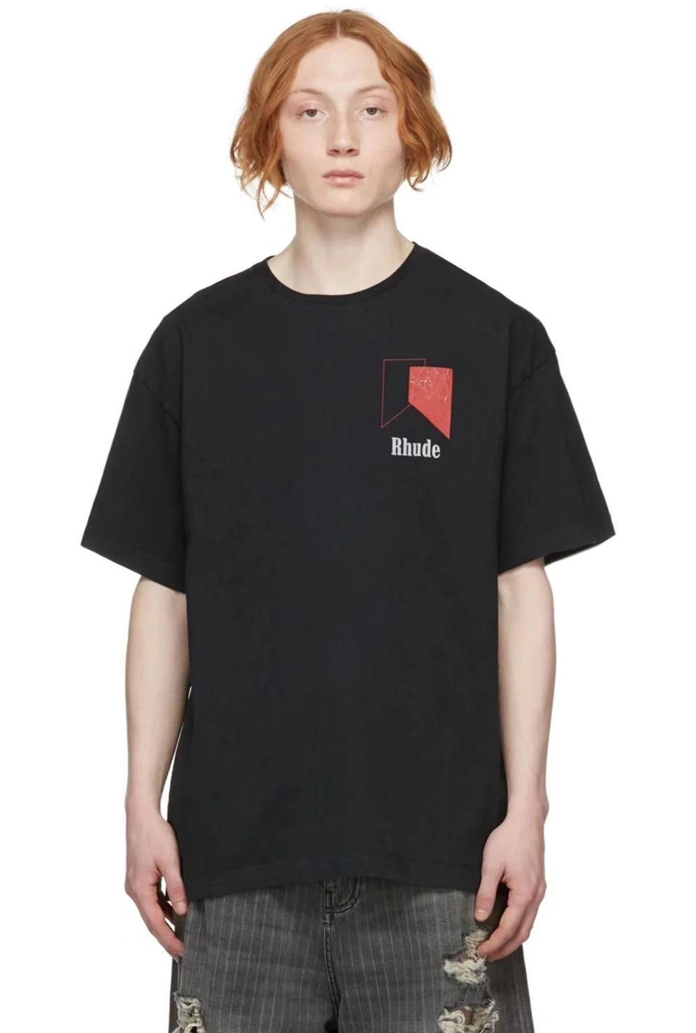 Rhude Colorblock Graphic Tee Multicolor - Gallery Image 13 - Detailed View