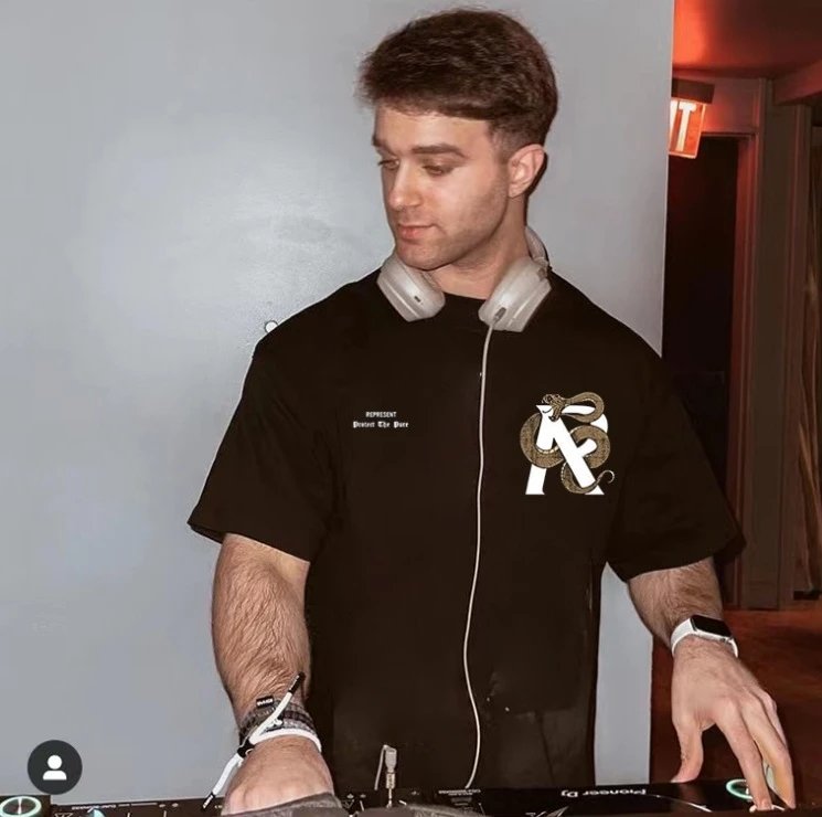 Represent Snake Print T-Shirt Black - Gallery Image 6 - Detailed View