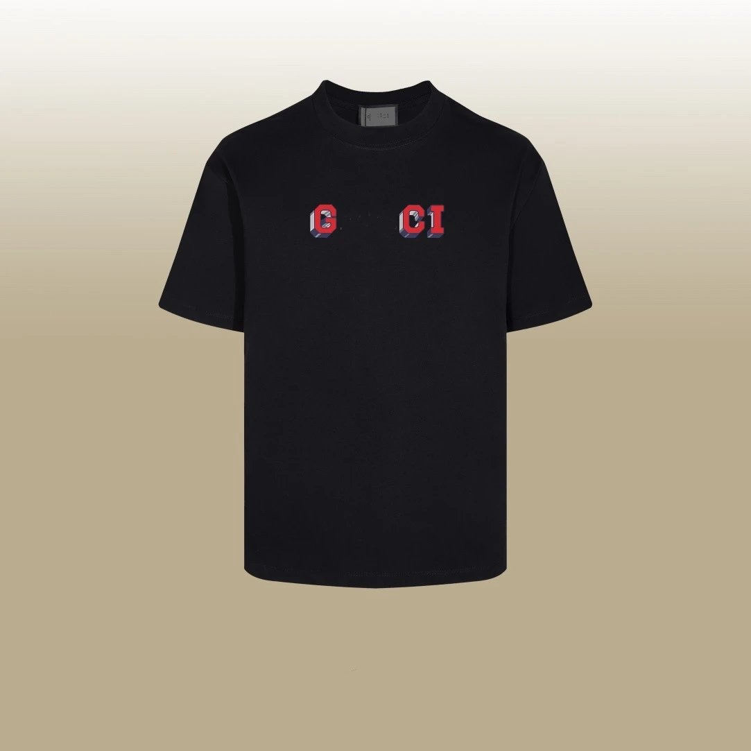 Casual Cotton Graphic Short Sleeve Tee Onyx - Gucci - Cnfans - $26.77