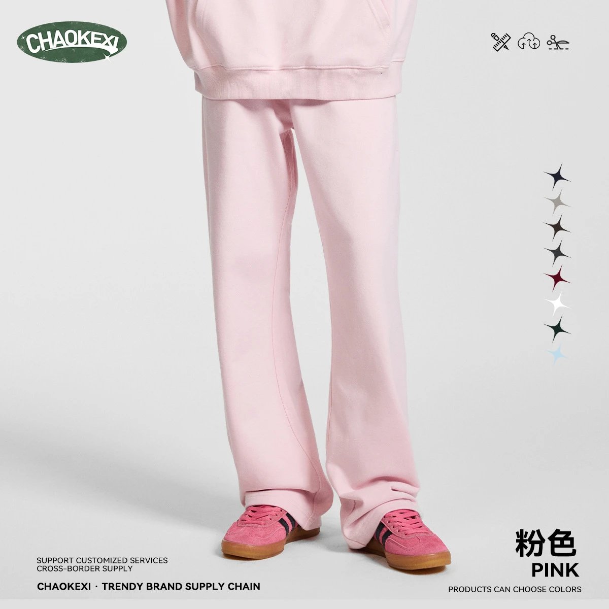 Casual Cotton Blend Pullover Hoodie Blossom Pink - Calvin Klein - Cnfans - $26.77