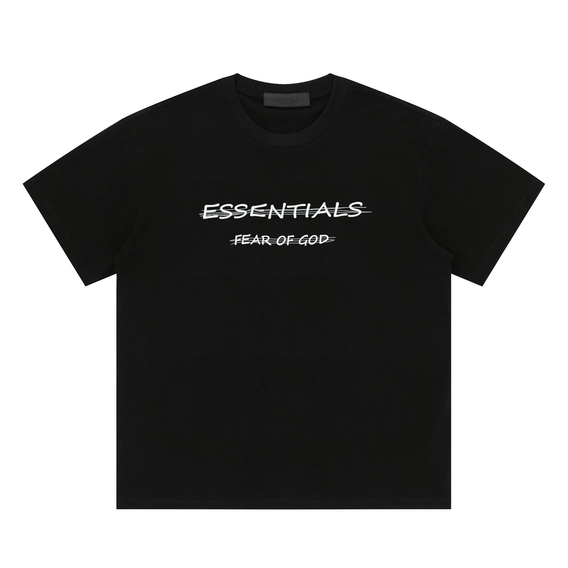 Streetwear Cotton Tee Unisex Relaxed Fit Onyx - Essentials - Cnfans - $20.97