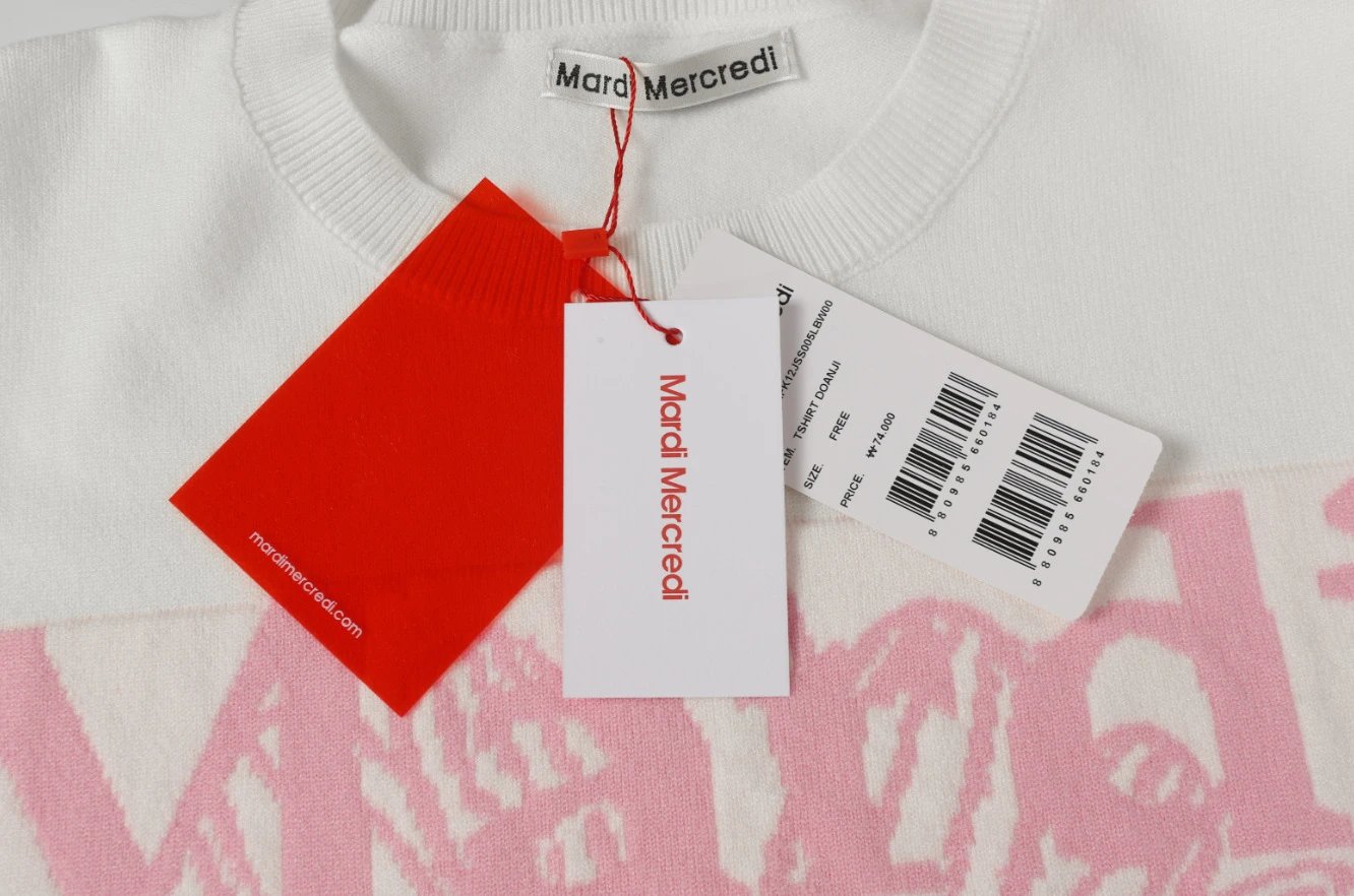 Women's Floral Knit Round Neck Pullover, Greige - Gallery Image 13 - Detailed View