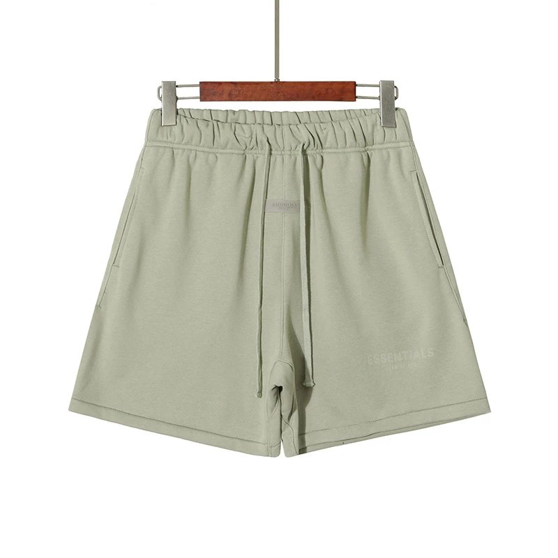 Casual Cotton Gym Shorts Sage Green - Essentials - Cnfans - $26.45