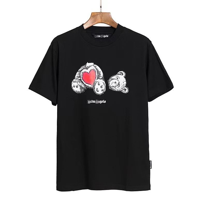 Streetwear Loose Teddy Graphic Tee Black - Related Product - Cnfans