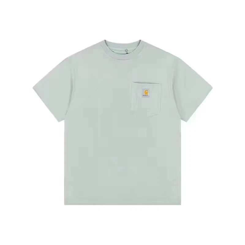 Casual Cotton Men's Pocket Tee Basic Top Umber - Gallery Image 7 - Detailed View