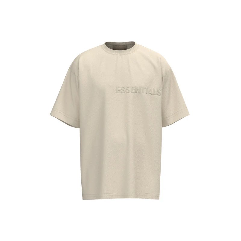 Streetwear Cotton Summer Tee Sandstone - Essentials - Cnfans - $21.29
