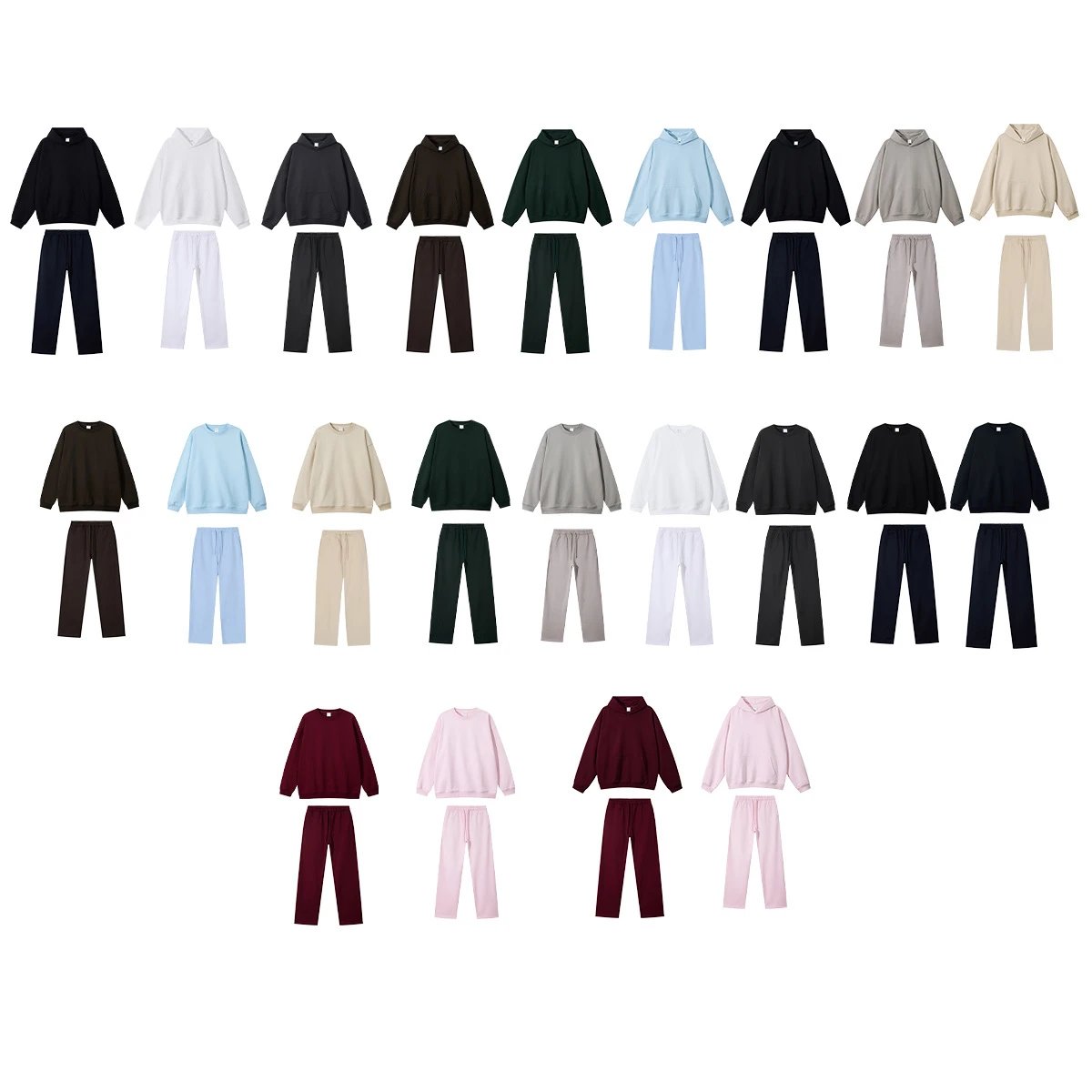 Oversize Casual Hoodie Sweatshirt Autumn Winter Charcoal - Gallery Image 3 - Detailed View