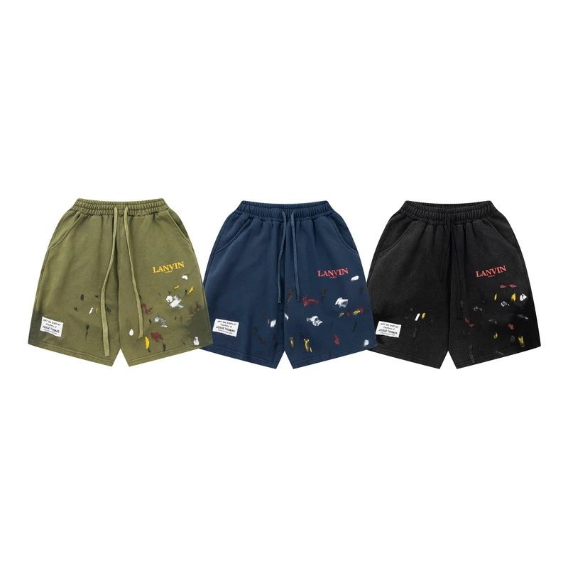 Lanvin Paint Splatter Shorts Multi-color - High Quality Product Image - Cnfans
