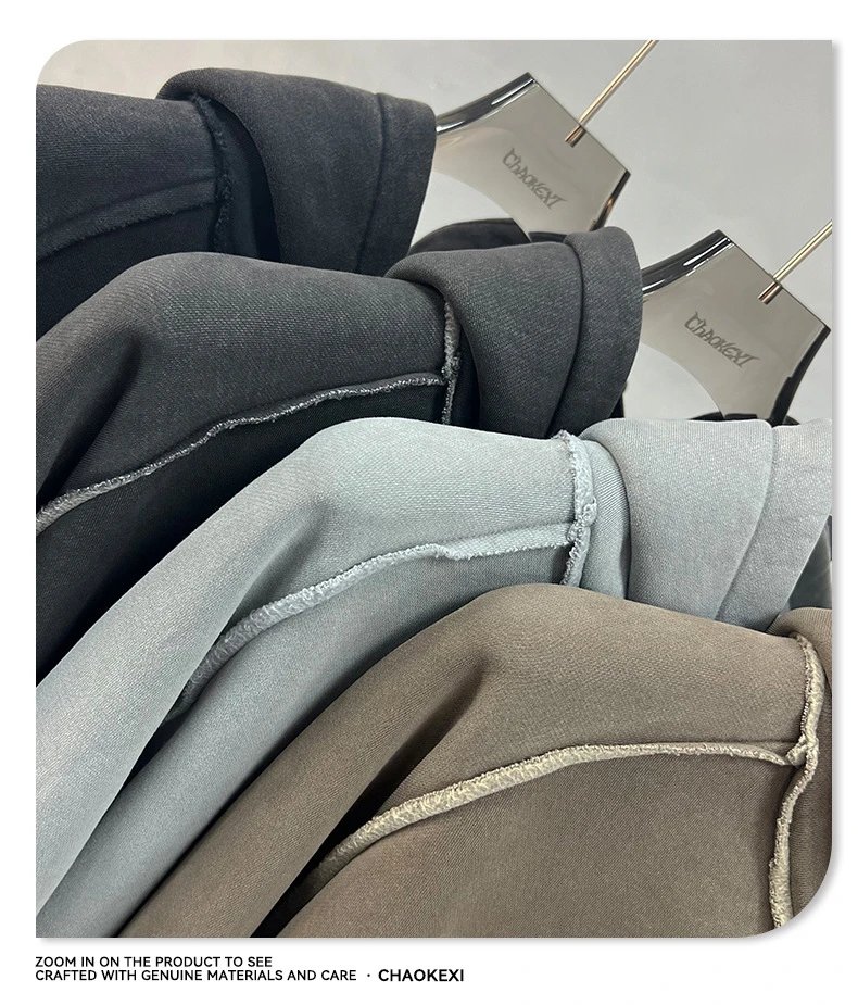 Casual Cotton Terry Pullover Sweatshirt Unisex - Pine - Gallery Image 11 - Detailed View