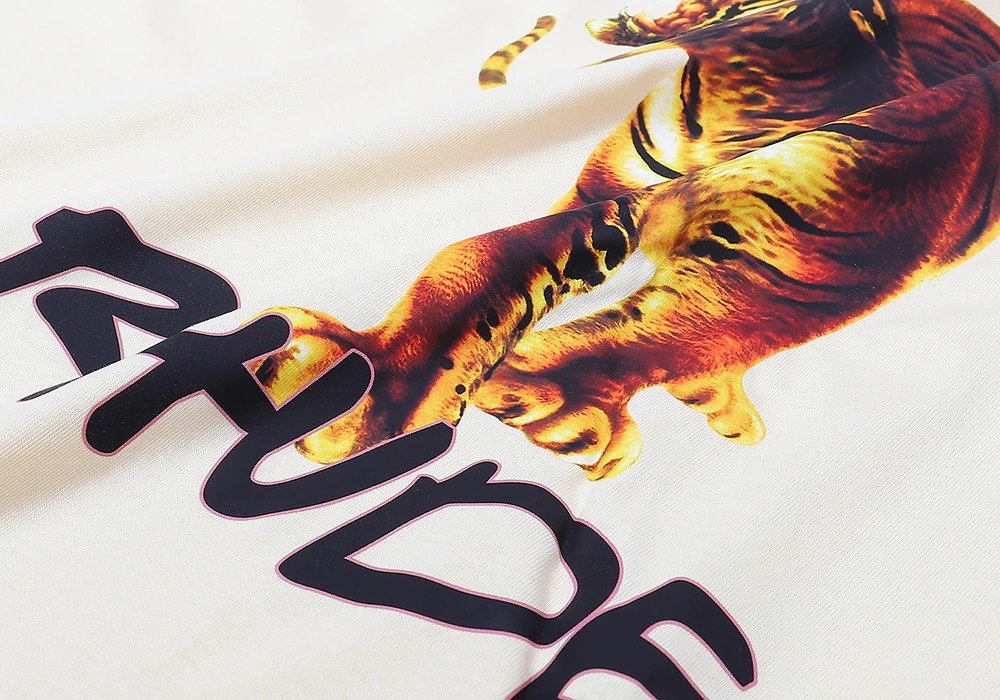 Rhude Tiger Print T-shirt Multicolor - Gallery Image 11 - Detailed View