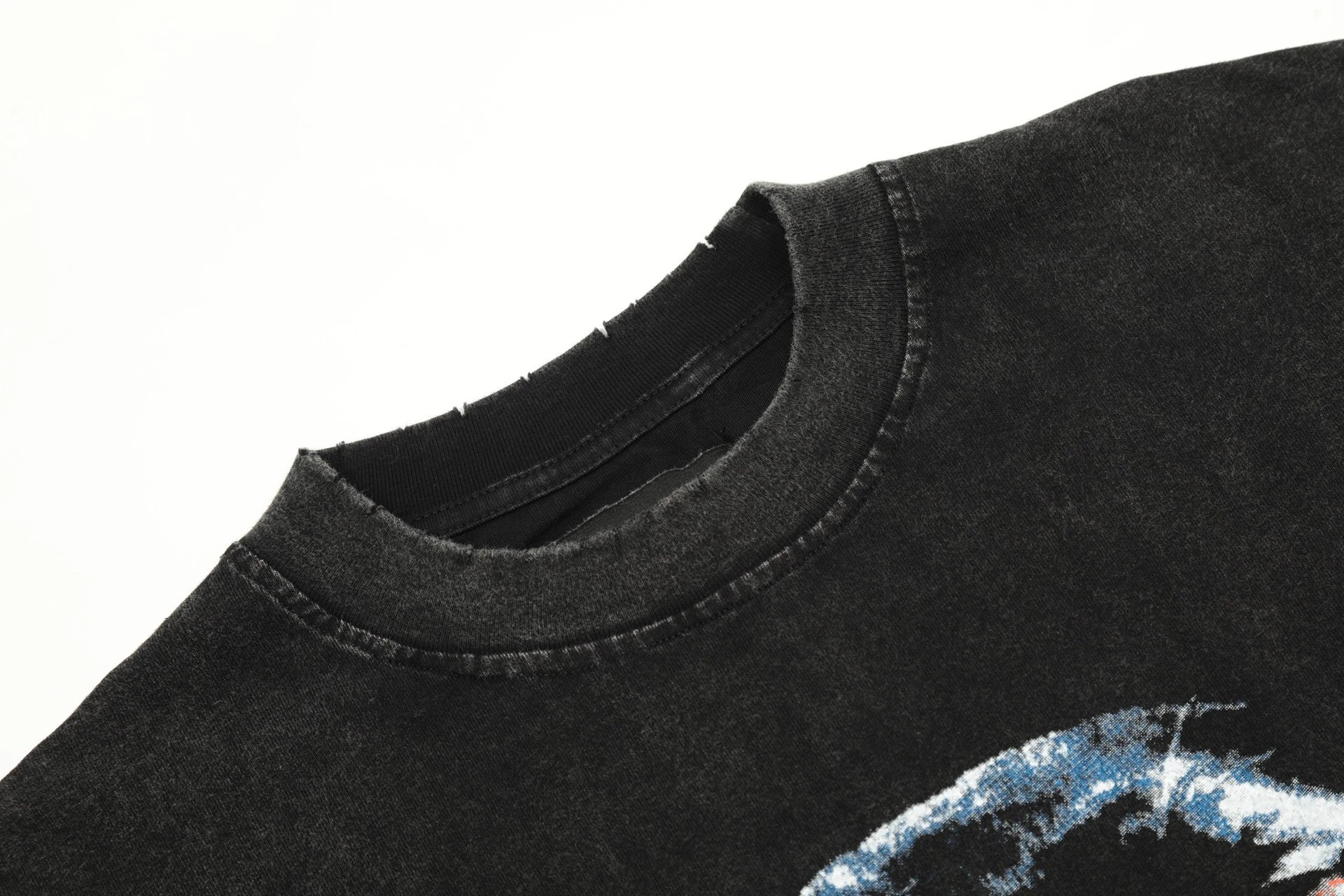 REPRESENT Panther Washed Tee Black - Gallery Image 6 - Detailed View