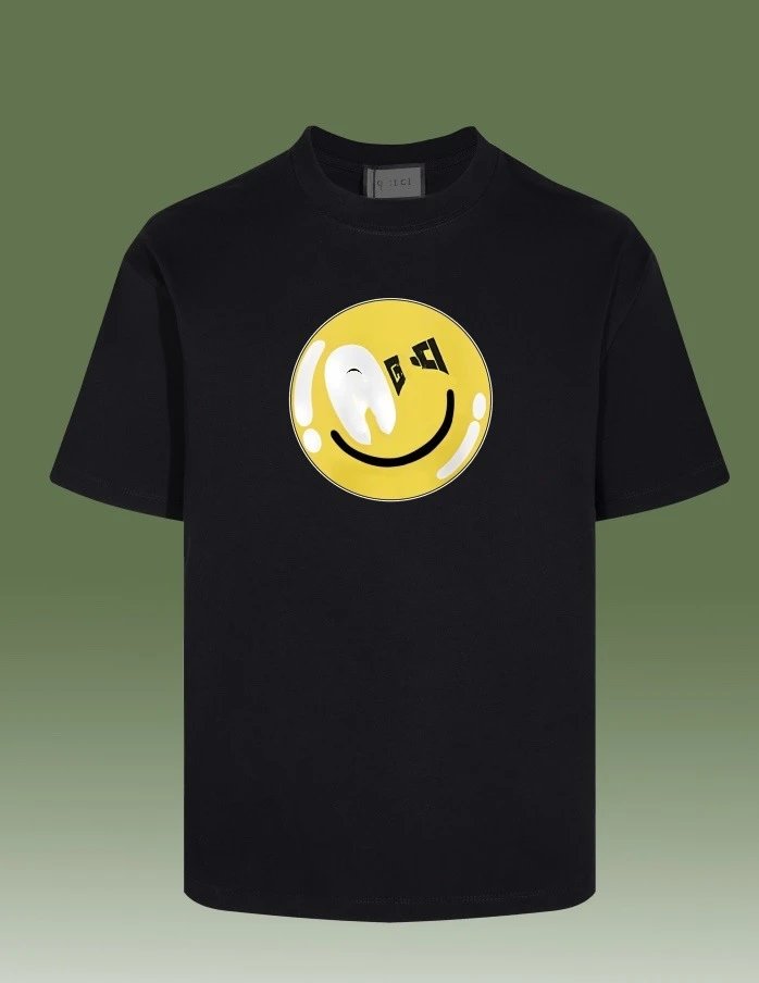 Graphic Cotton Tee Unisex Casual Onyx - Gucci - Cnfans - $26.77