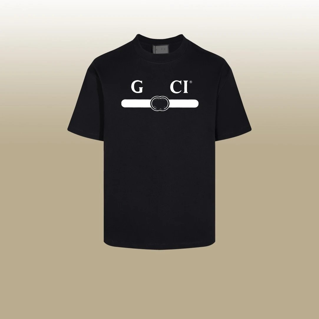 Casual Cotton Unisex Tee Shirt Onyx - Gucci - Cnfans - $26.77
