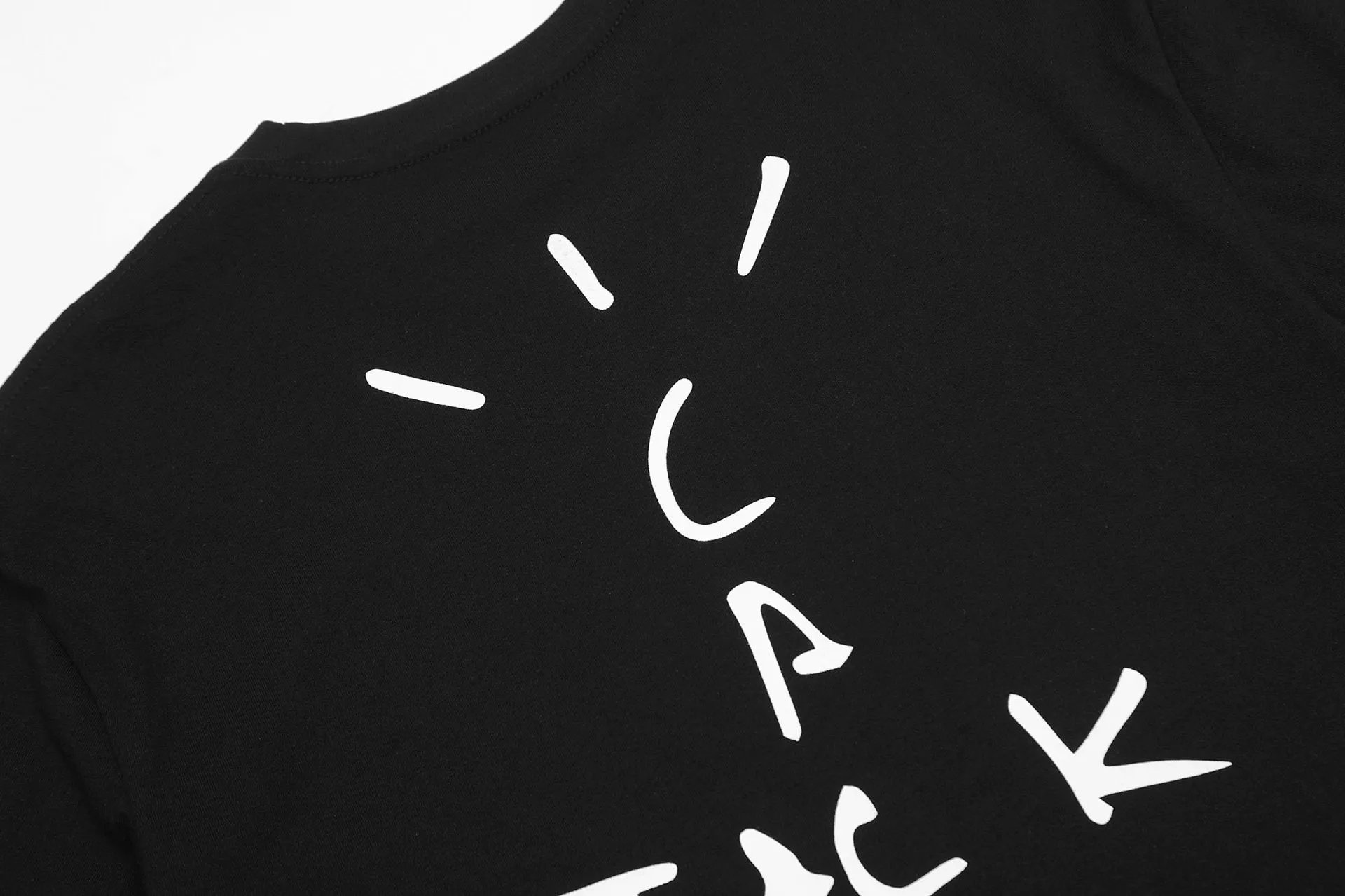 Vintage Graphic Streetwear Cotton Tee Noir - Gallery Image 9 - Detailed View
