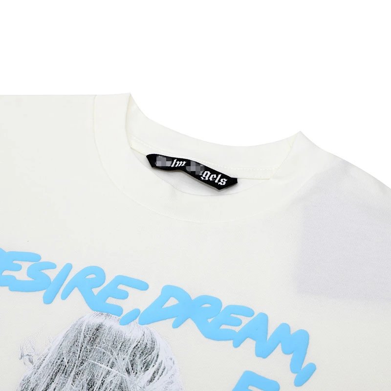 Palm Angels Graphic Print T-Shirt White - Gallery Image 4 - Detailed View