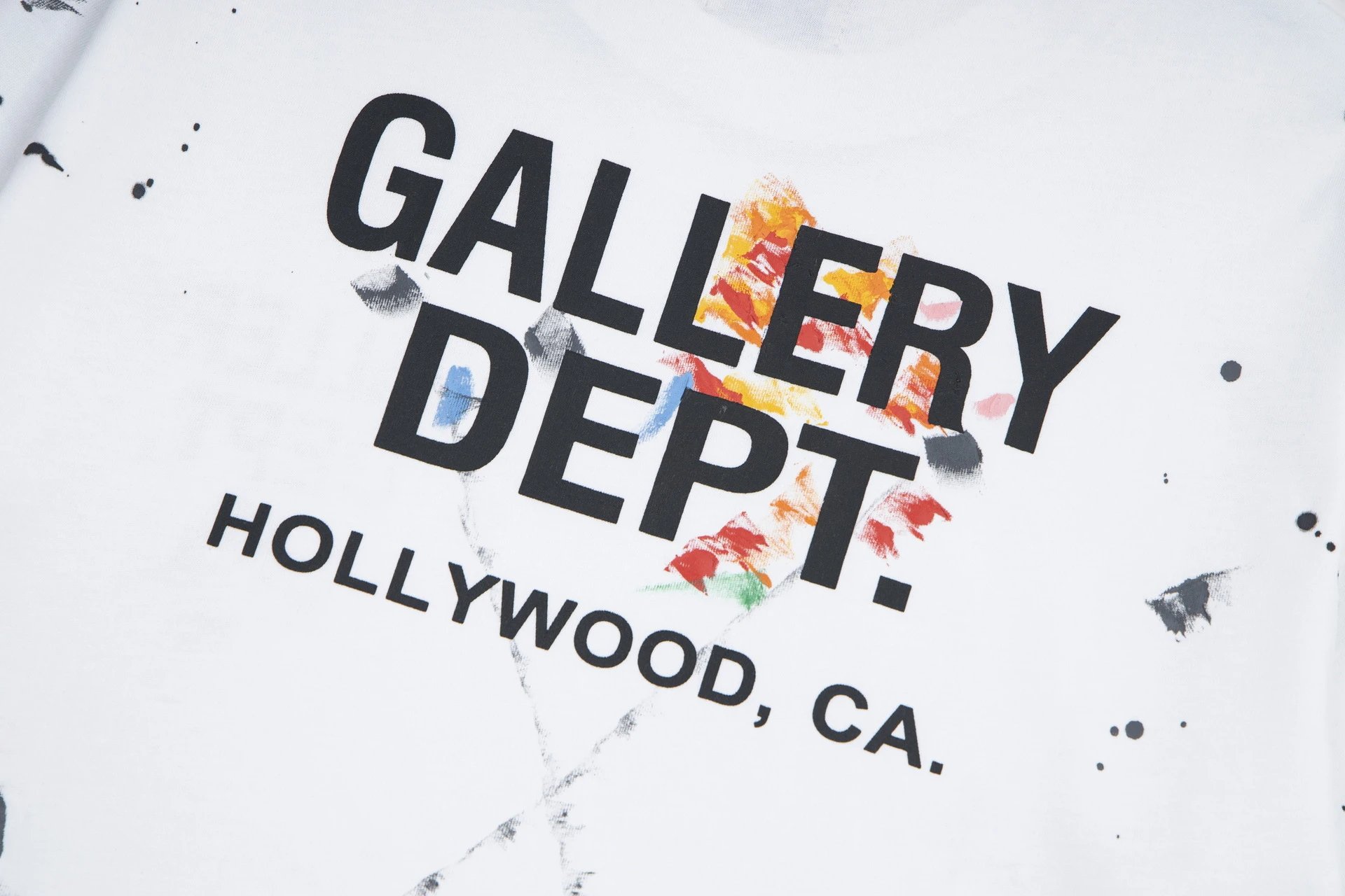 Gallery Dept Paint Splatter T-Shirt Multi - Gallery Image 9 - Detailed View