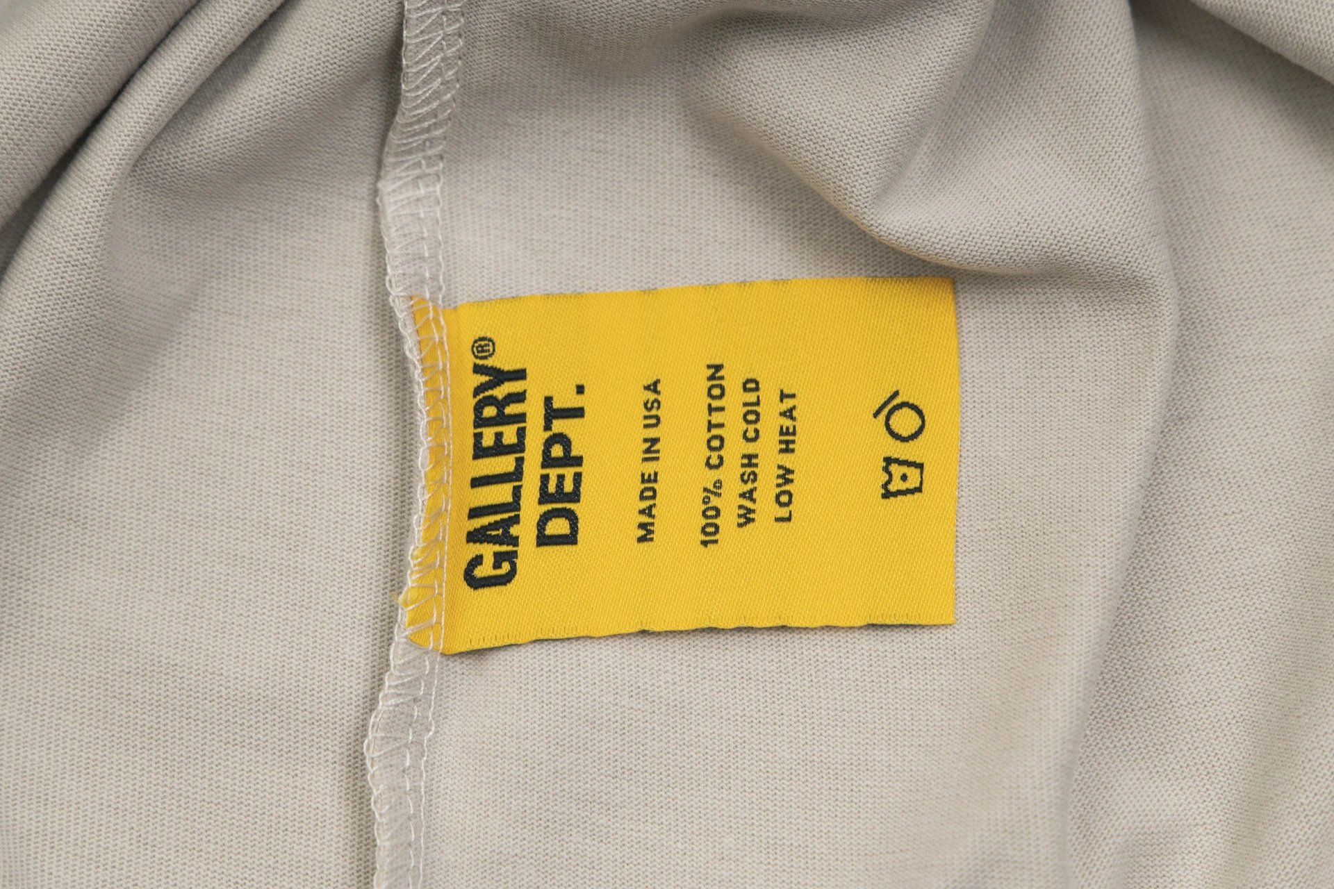 Gallery Dept Beige Racing T-shirt - Gallery Image 8 - Detailed View