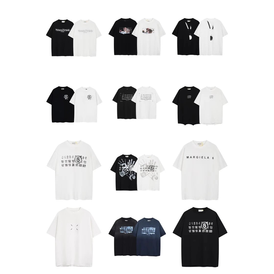 Maison Margiela Cotton Tee Multicolor - Gallery Image 12 - Detailed View