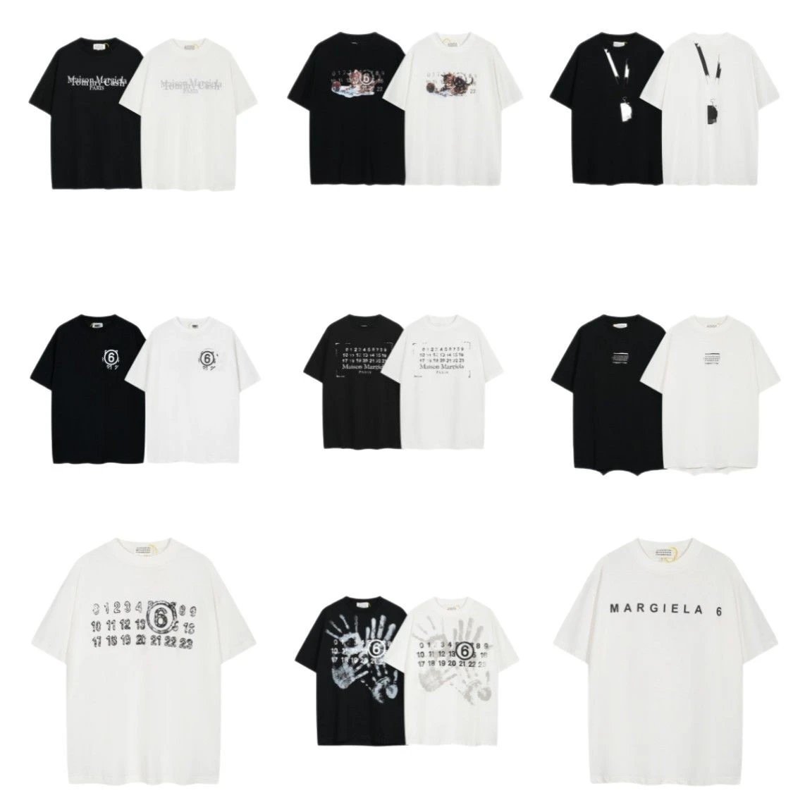 Maison Margiela Cotton Tee Multicolor - Gallery Image 4 - Detailed View