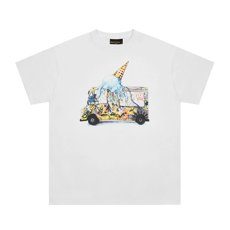 Street Art Ice Cream Truck Tee Snow White - Gallery Image 1 - Detailed View