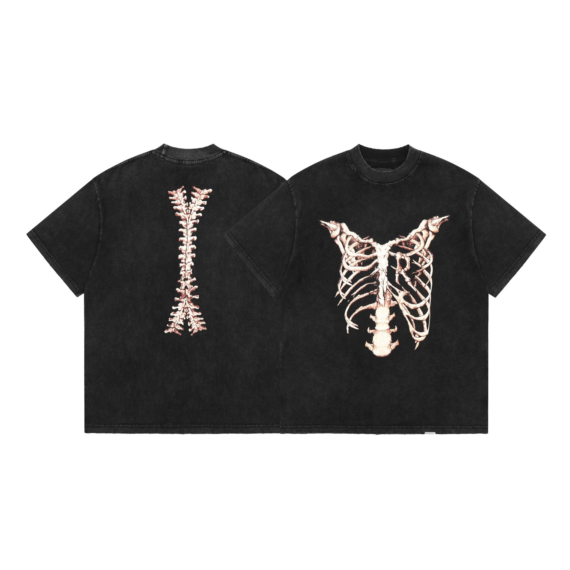 REPRESENT Skeleton Washed Tee Black - High Quality Product Image - Cnfans