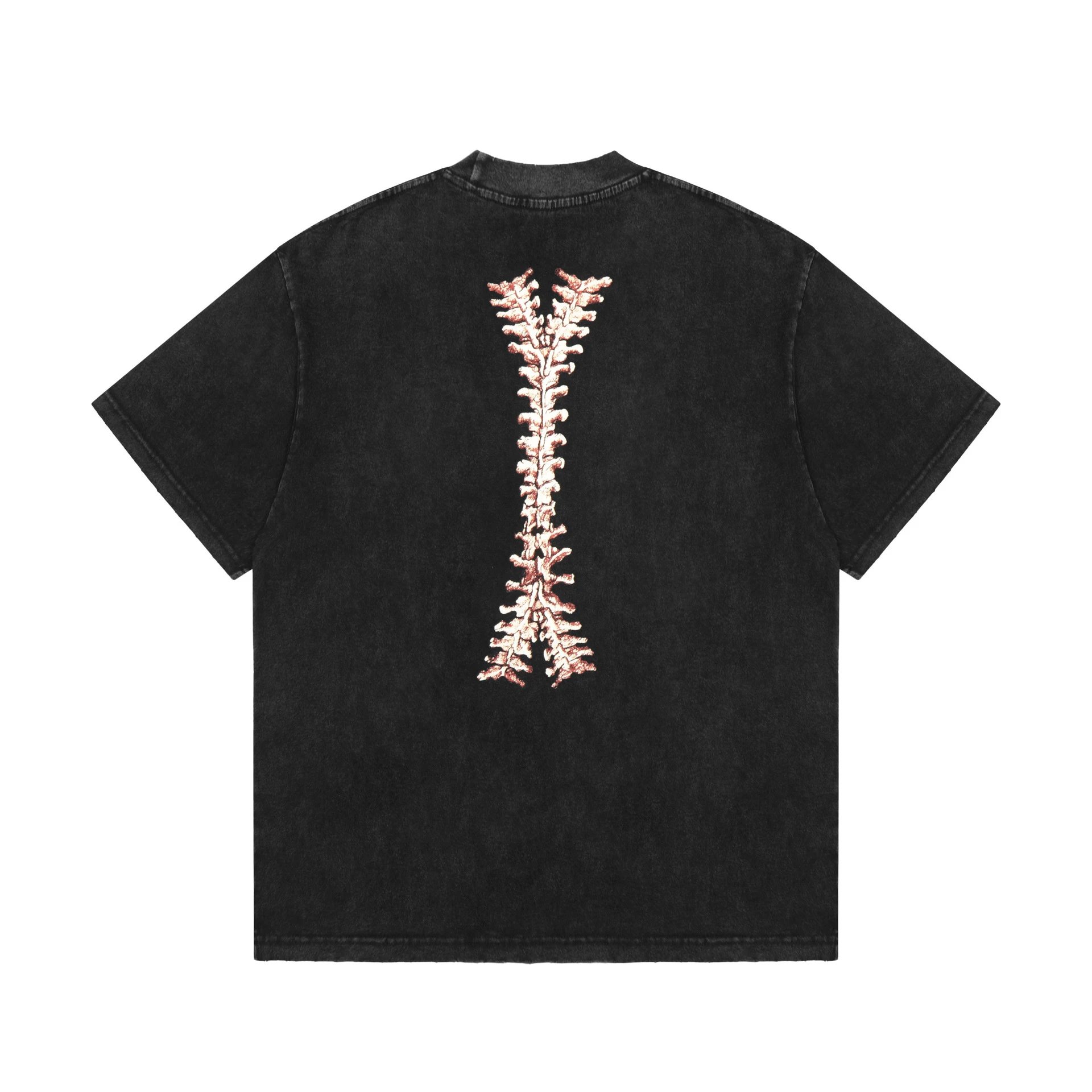 REPRESENT Skeleton Washed Tee Black - Gallery Image 2 - Detailed View