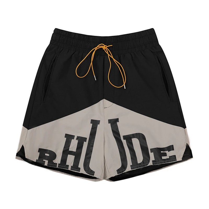 RHODE Colorblocked Beach Shorts Multicolor - Gallery Image 4 - Detailed View