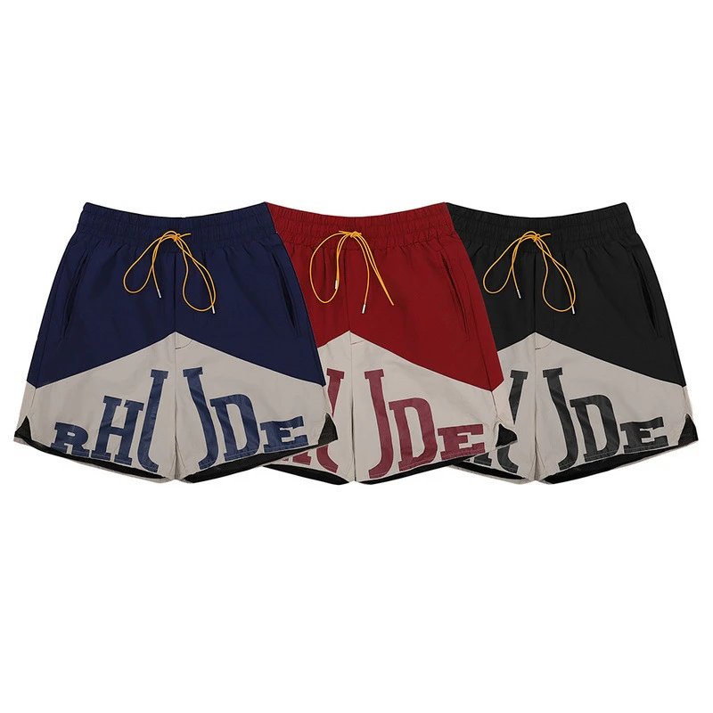 RHODE Colorblocked Beach Shorts Multicolor - Gallery Image 2 - Detailed View