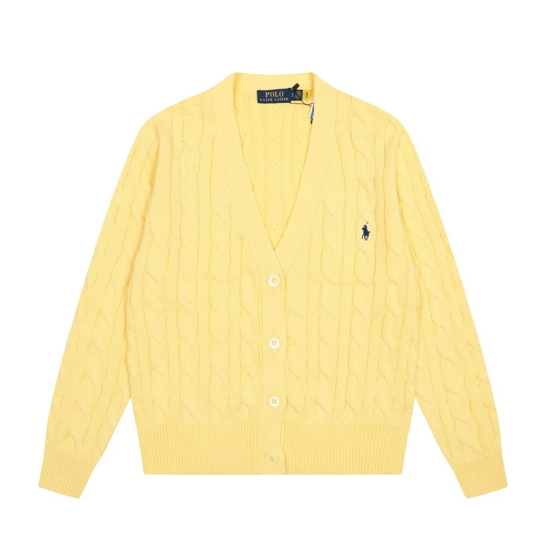 Cable-Knit Cotton Cardigan Sweater Classic Butter - Ralph Lauren - Cnfans - $44.19