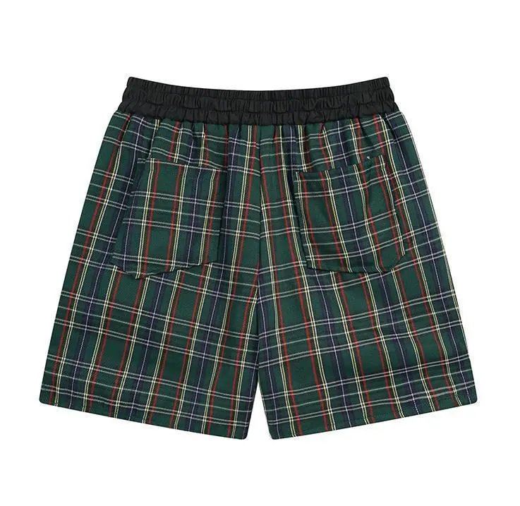 Rhude Plaid Mesh Shorts Multicolor - Gallery Image 8 - Detailed View