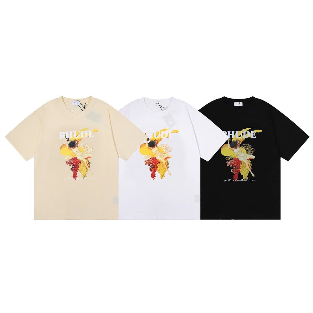Rhude T-shirt Abstract Graphic Multi - High Quality Product Image - Cnfans