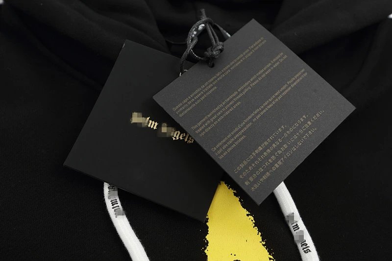 Star Print Cotton Pullover Hoodie, Jet Black - Gallery Image 9 - Detailed View