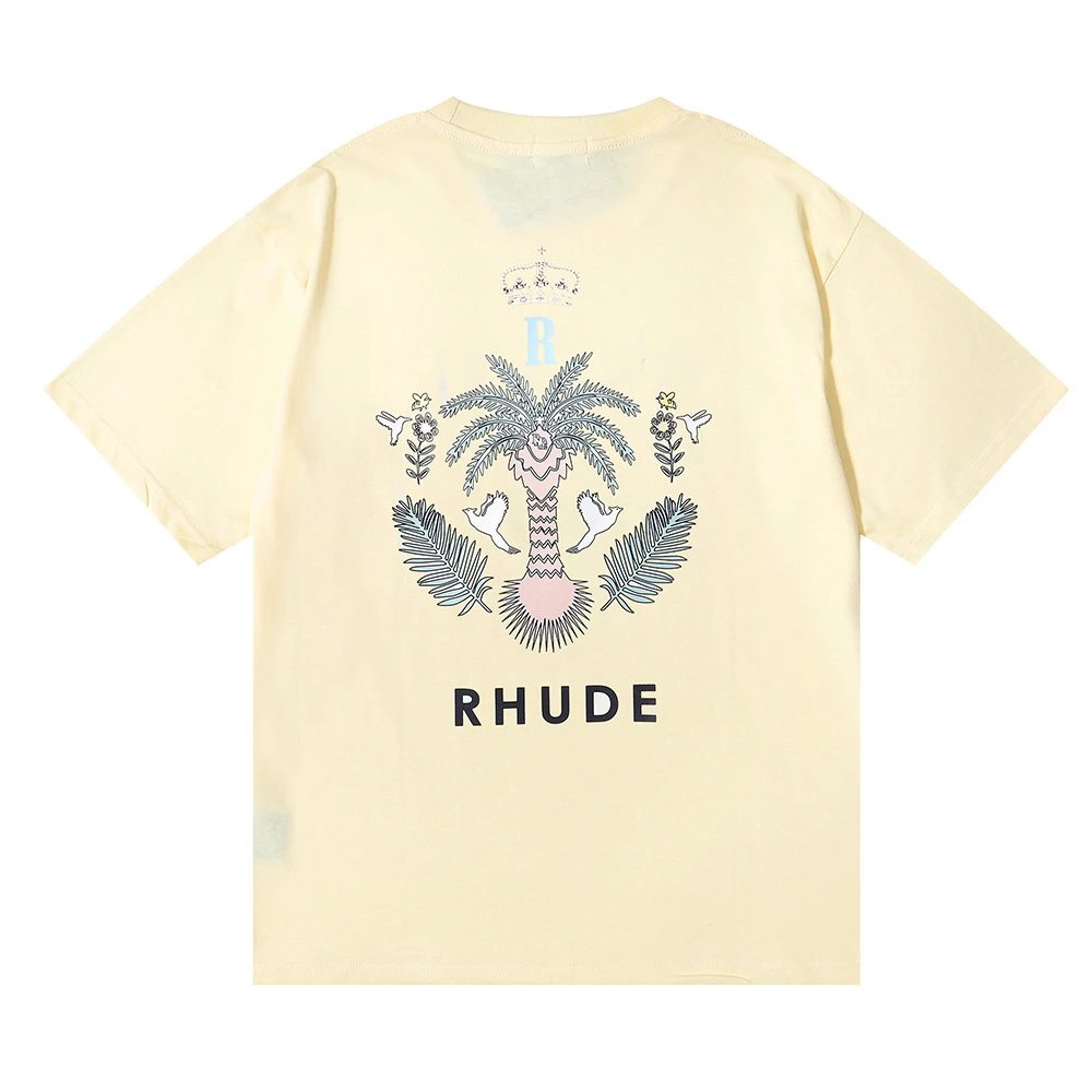 Rhude Island Palm Graphic Tee Multicolor - Gallery Image 5 - Detailed View