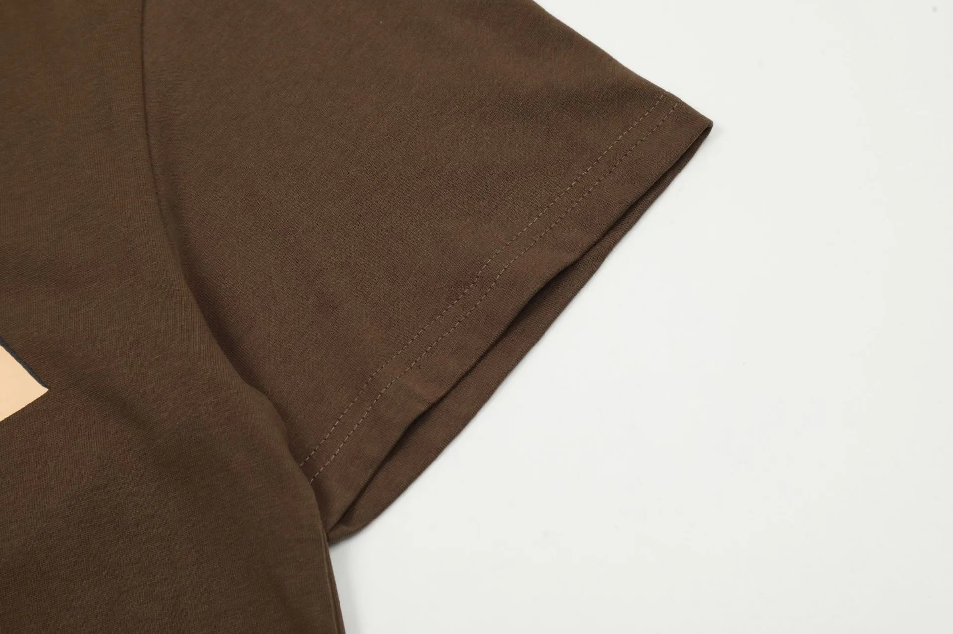 Utopia Flame Demon Streetwear Tee Coffee Brown - Gallery Image 8 - Detailed View