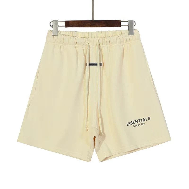 Reflective Embroidered Shorts Ivory - Gallery Image 4 - Detailed View