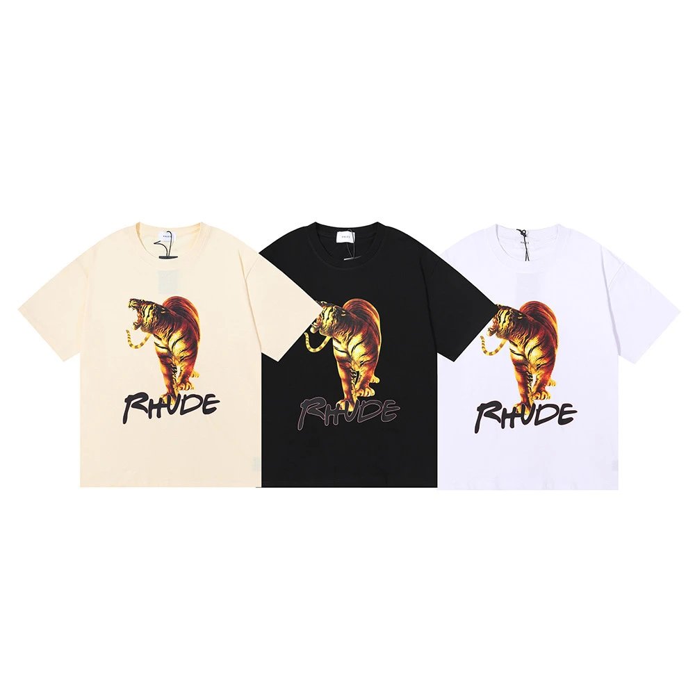 Rhude Tiger Print T-shirt Multicolor - Related Product - Cnfans