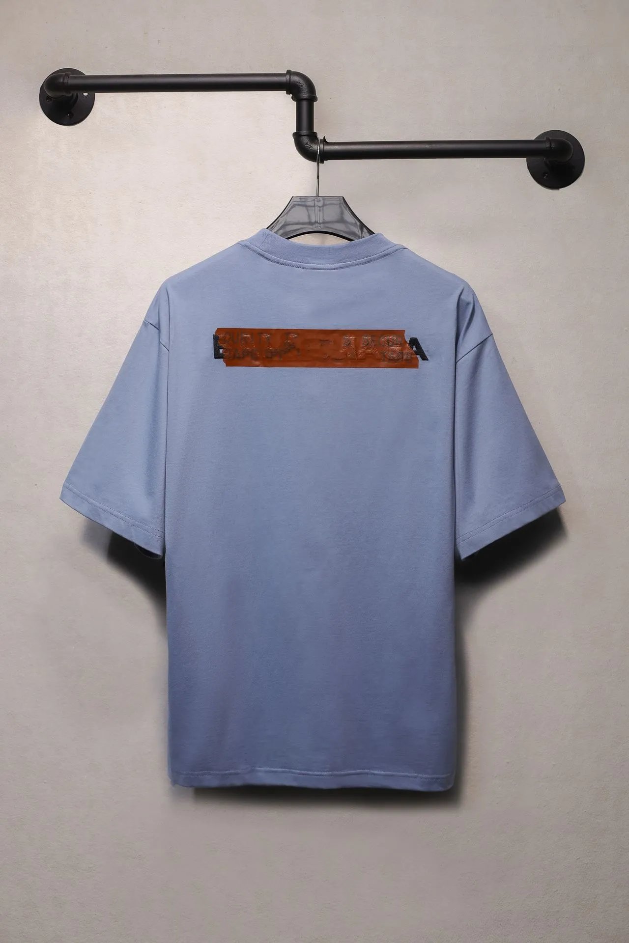 Casual Cotton Short Sleeve Tee Shirt Cerulean - High Quality Product Image - Cnfans
