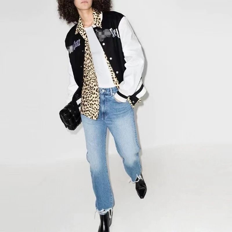 Varsity Style Embroidered Jacket Unisex Bottle Green - Gallery Image 12 - Detailed View