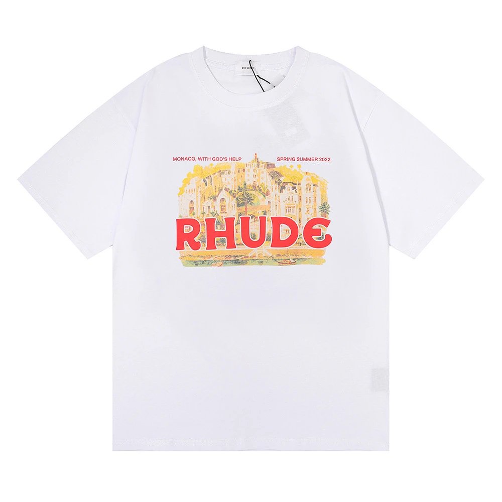 Rhude Castle Print Tee Multi - Gallery Image 3 - Detailed View
