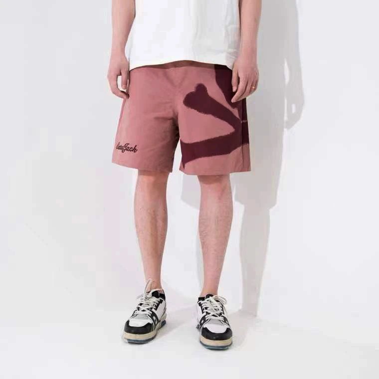 Street Skull Print Casual Shorts Ebony Black - Gallery Image 12 - Detailed View