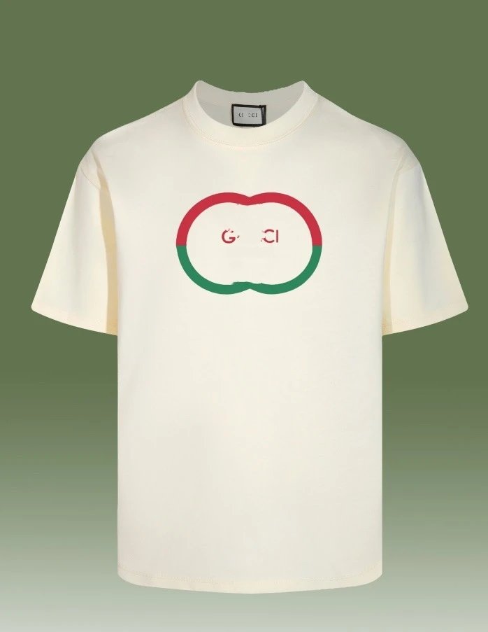 Casual Cotton Unisex Tee Classic Graphic Ivory - Gucci - Cnfans - $26.77