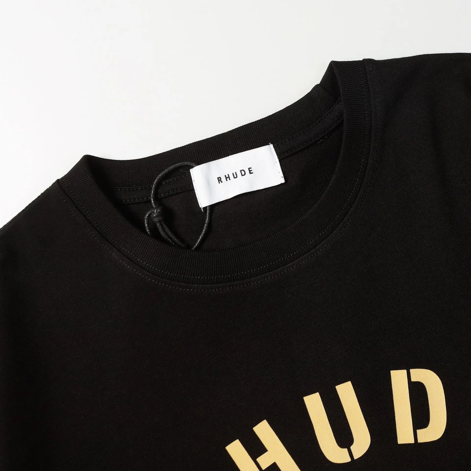 Rhude Motorsport Club T-Shirt Black - Gallery Image 7 - Detailed View
