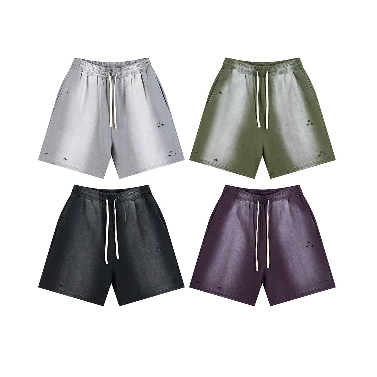 Men's Vintage Distressed Shorts, Street Style, FOG - Gallery Image 14 - Detailed View