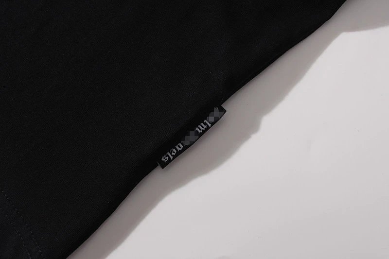 Streetwear Angel Bear Graphic Cotton T-Shirt Black White - Gallery Image 14 - Detailed View