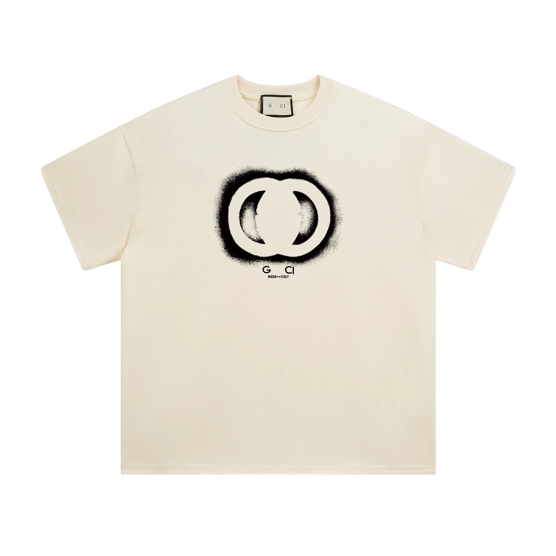 Casual Graphic Cotton Tee Unisex Ivory - Gucci - Cnfans - $22.58