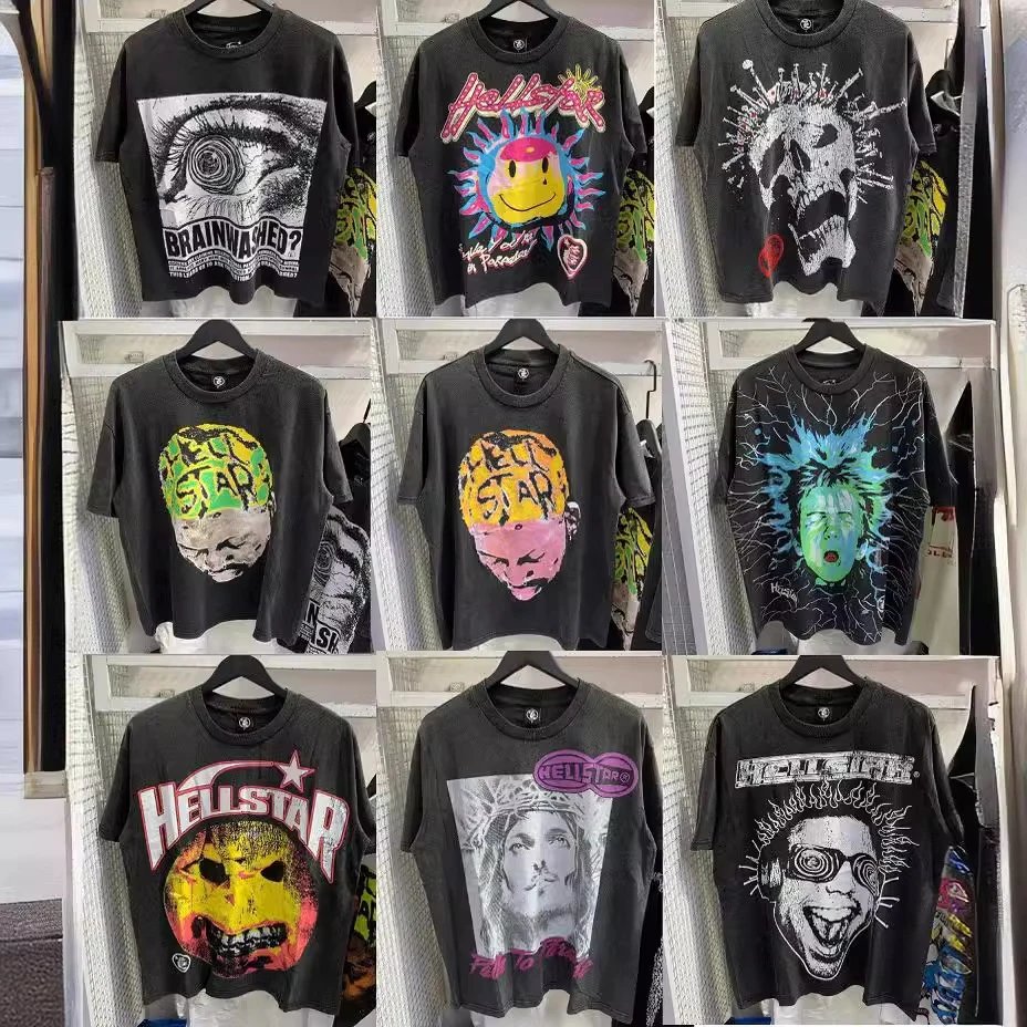 Hellstar Washed T-Shirt Multi - Hellstar - Cnfans - $24.61