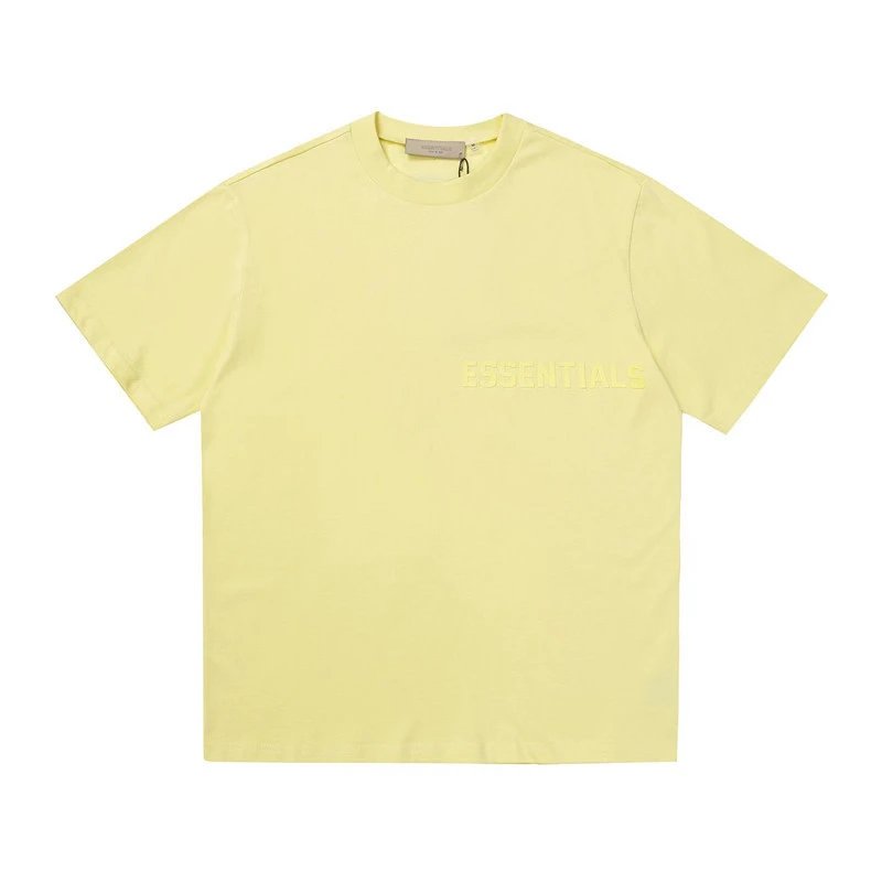 Streetwear Cotton Crewneck T-Shirt Olive Green - Gallery Image 5 - Detailed View