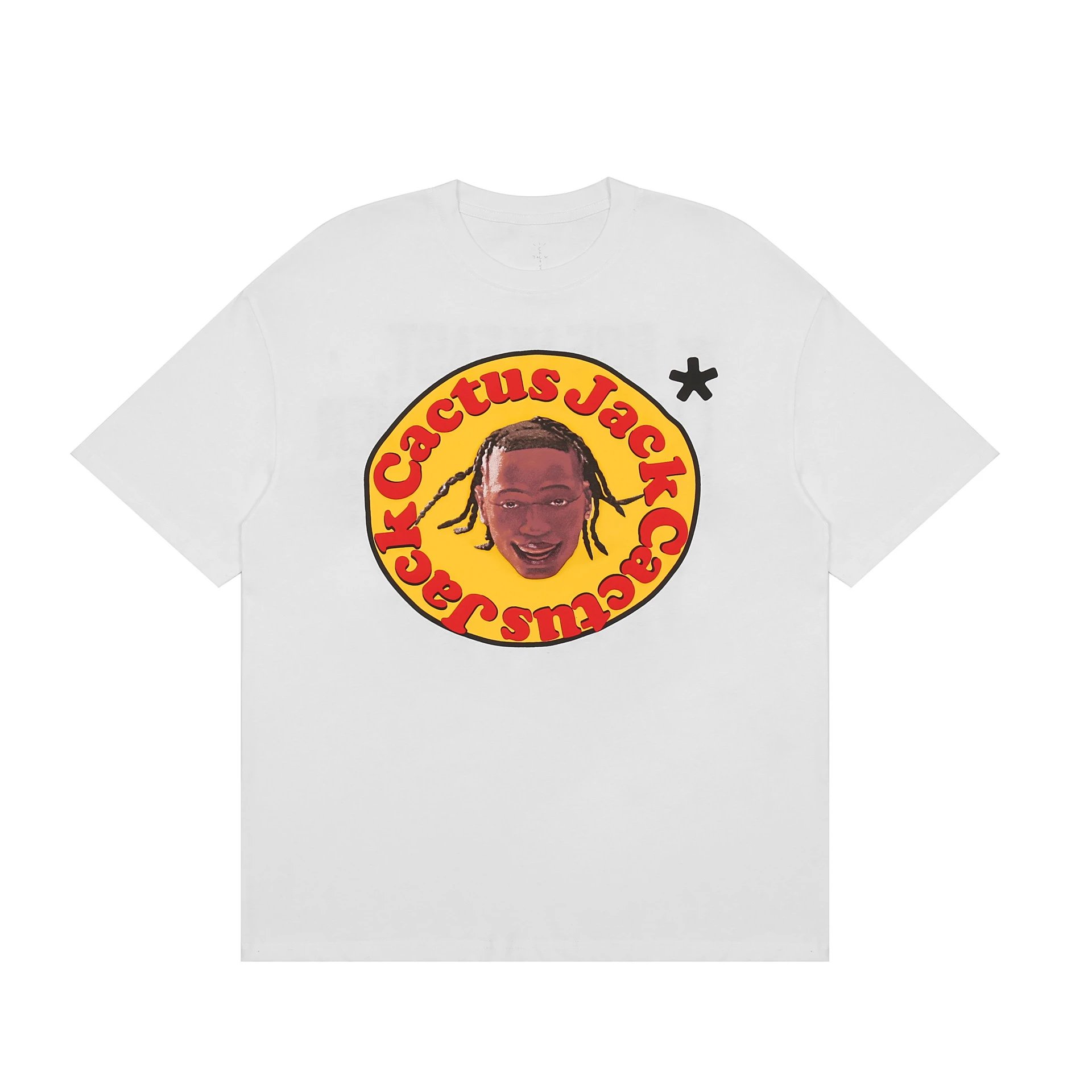 Streetwear Rapper Graphic Tee Unisex Loose Ivory - Travis Scott - Cnfans - $20.00